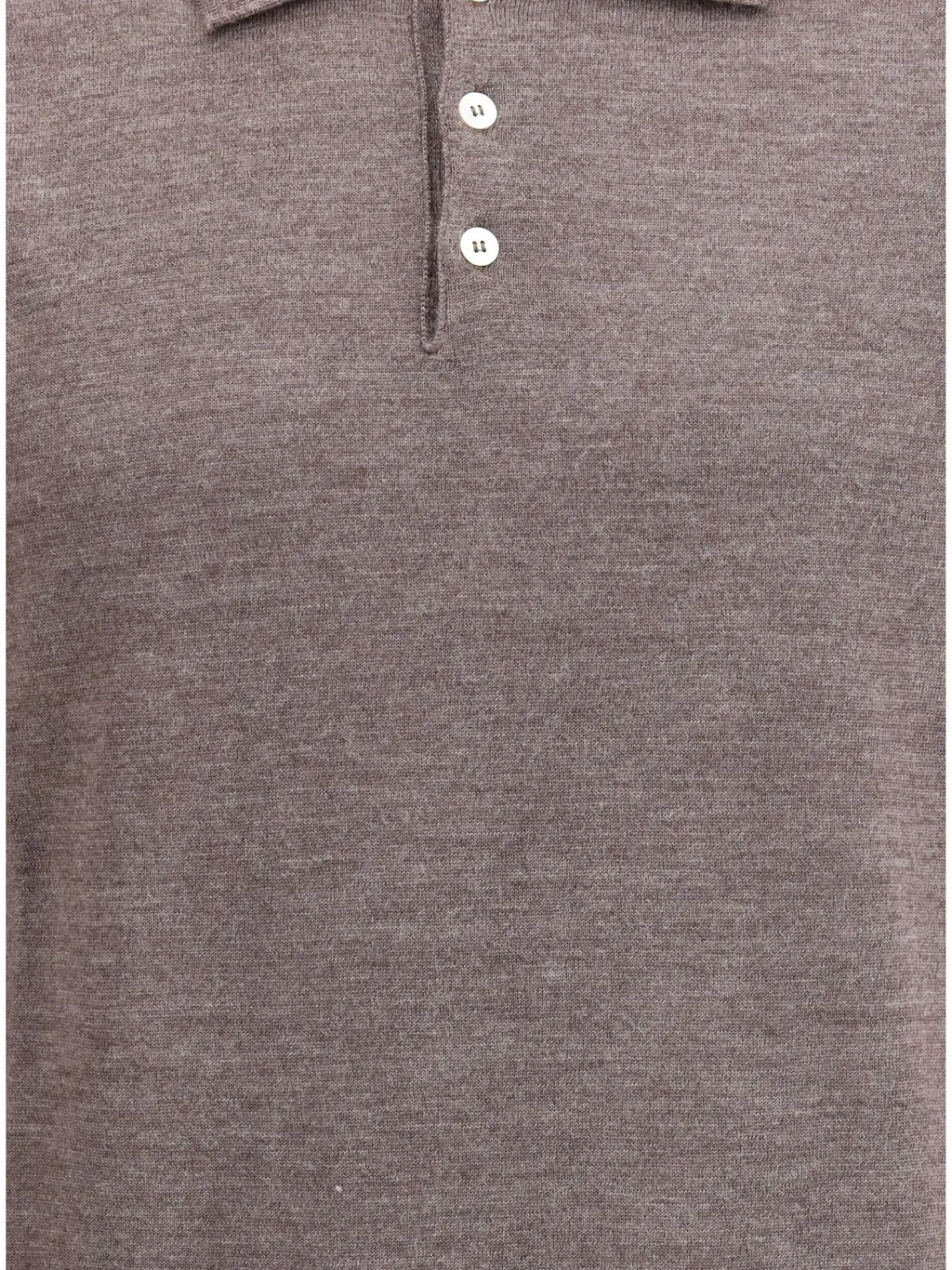 Cruna Ribbed Collar Polo Knitwear