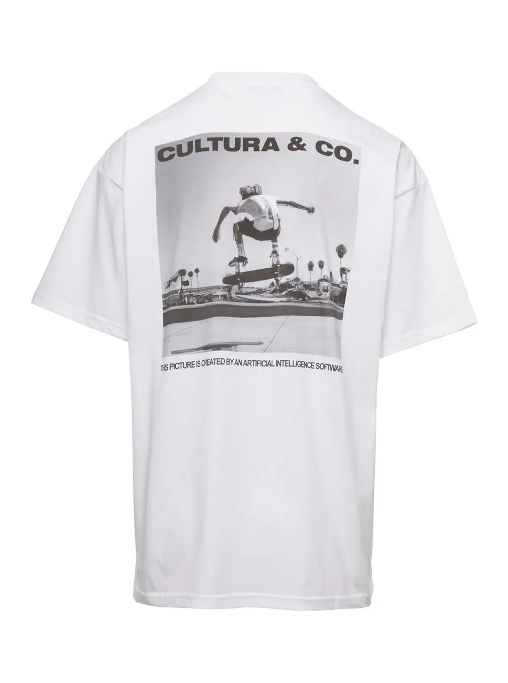 Cultura Skate Print Oversized T-Shirt