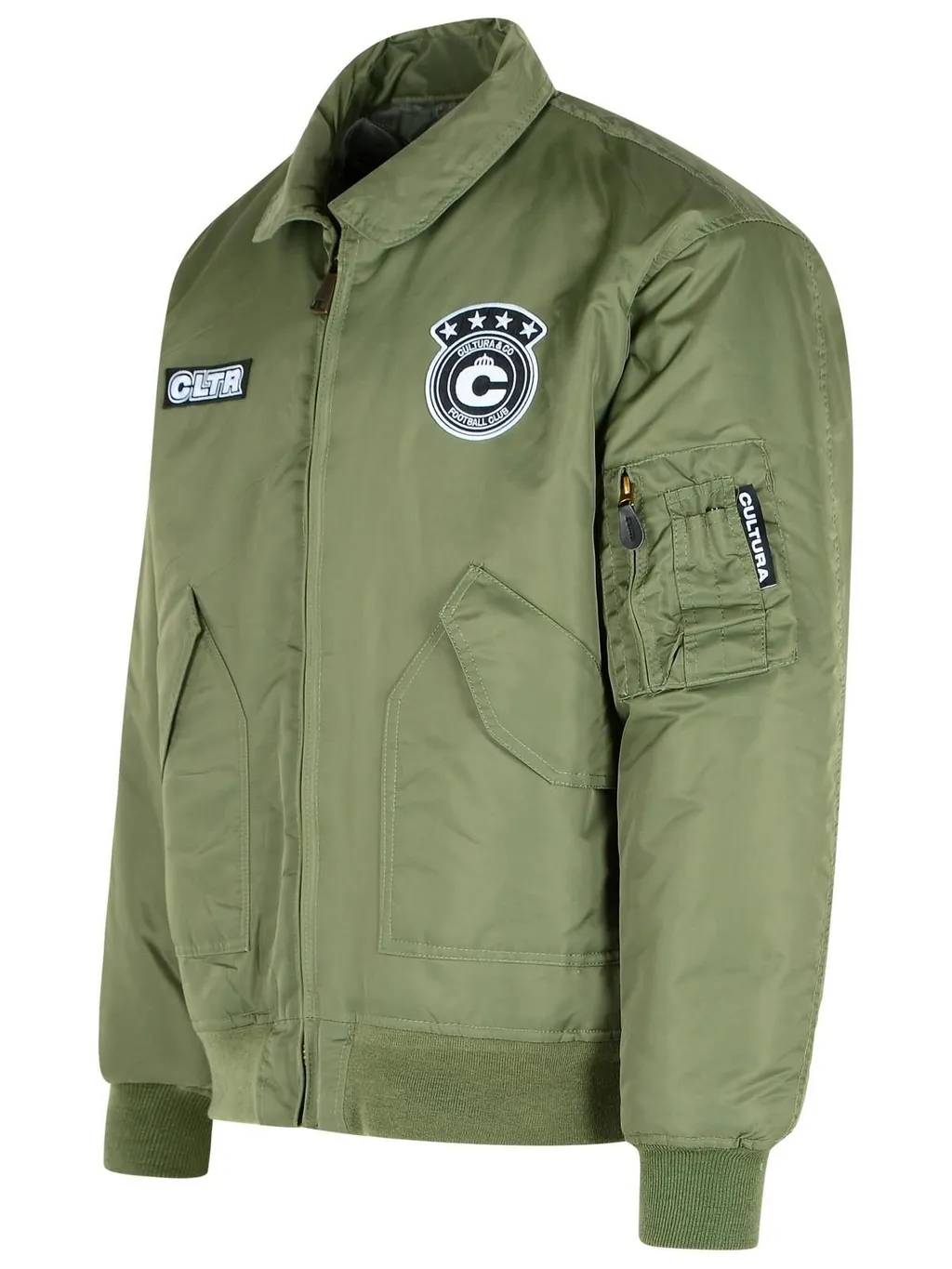 Cultura Logo Patch Bomber Jacket