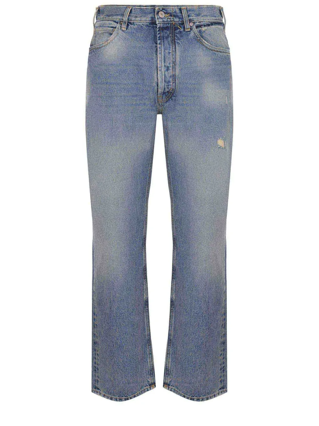 Cycle Stone-Wash Straight-Leg Jeans
