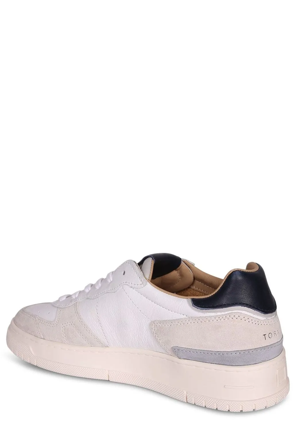D.A.T.E. Suede-Trimmed Leather Sneakers