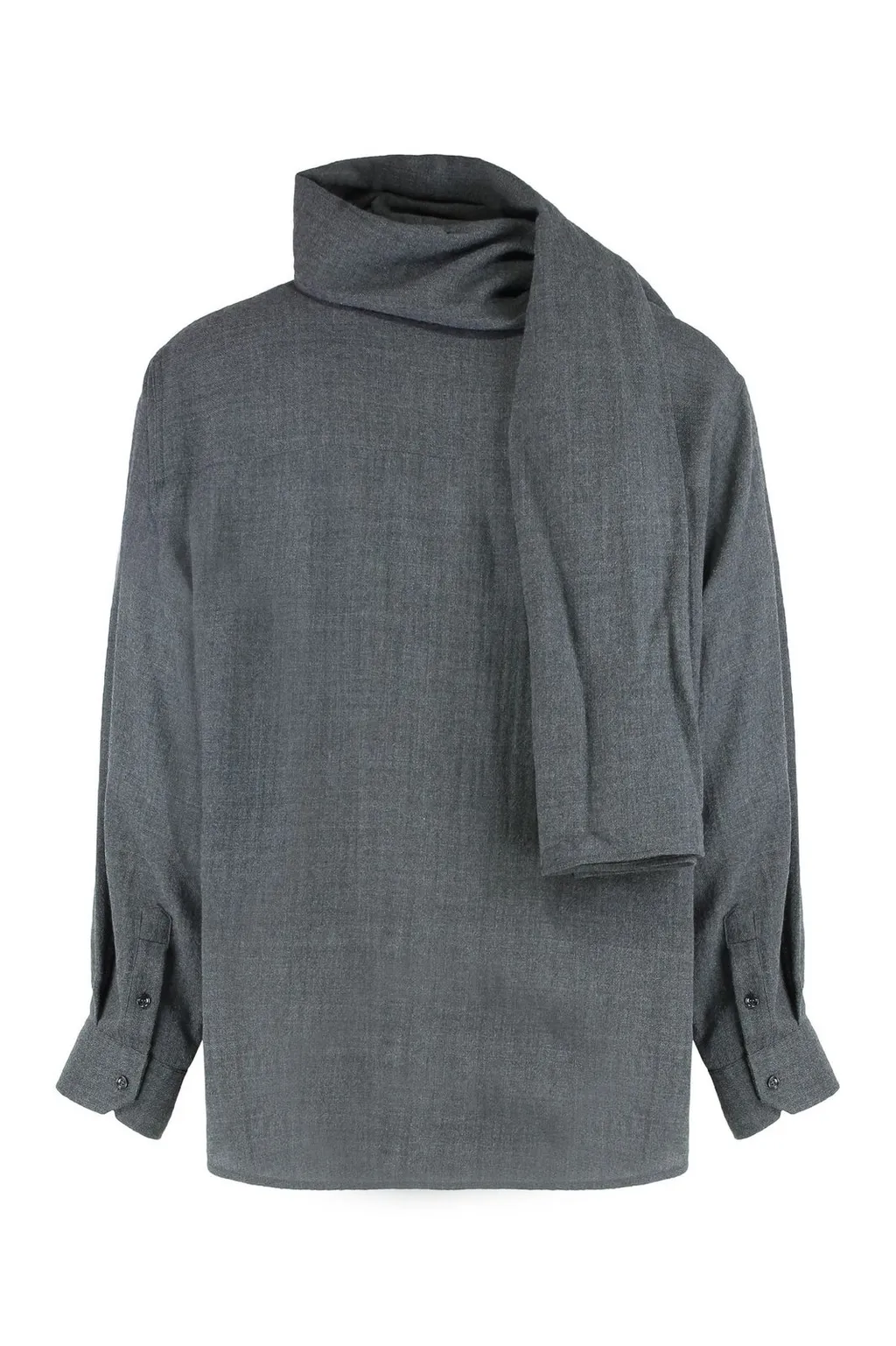 Darkpark George Detachable Scarf Shirt