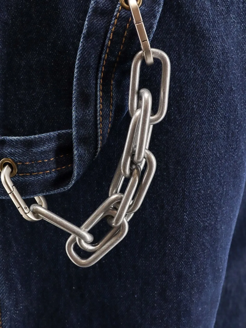 Darkpark Chain-Embellished Denim Jeans