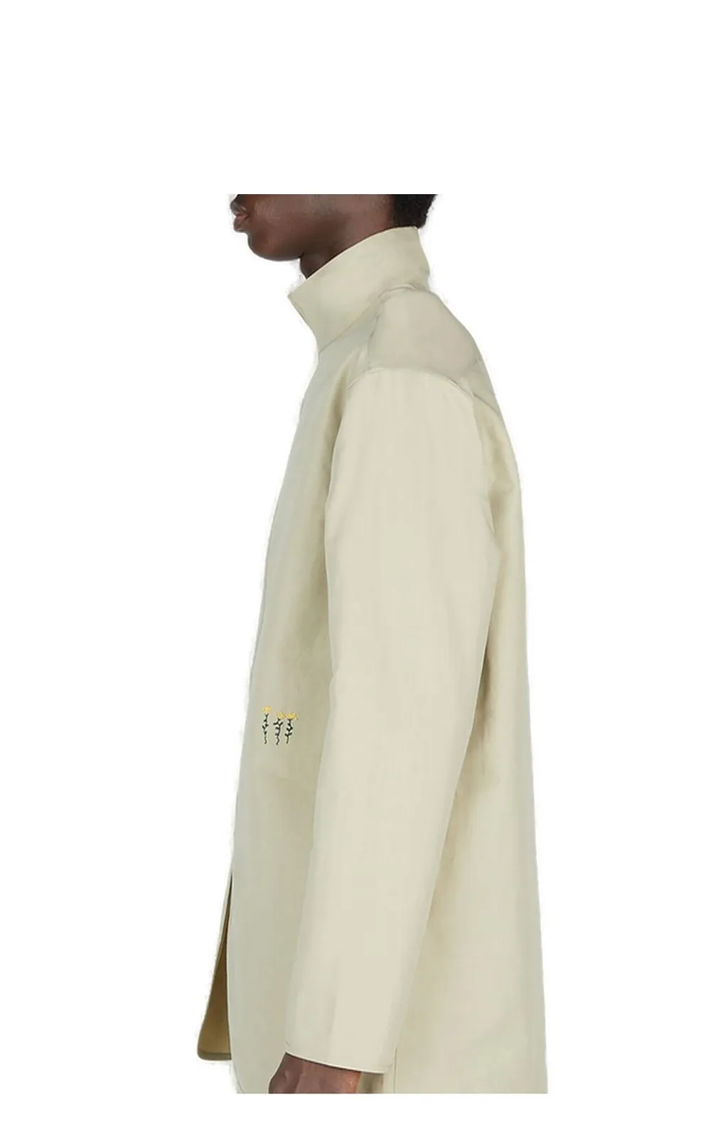 Diomene Floral Embroidered Twill Jacket
