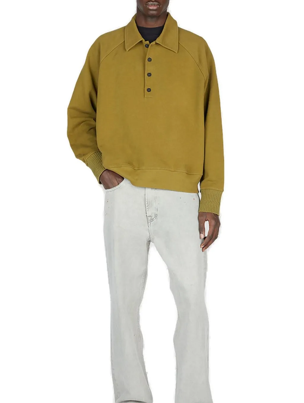 Diomene Jersey Buttoned Sweatshirt