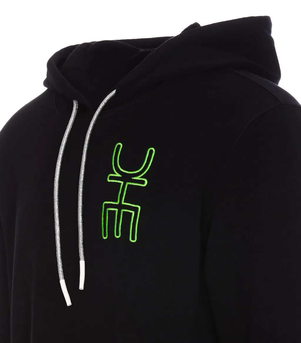 Drhope Logo-Embroidered Drawstring Hoodie