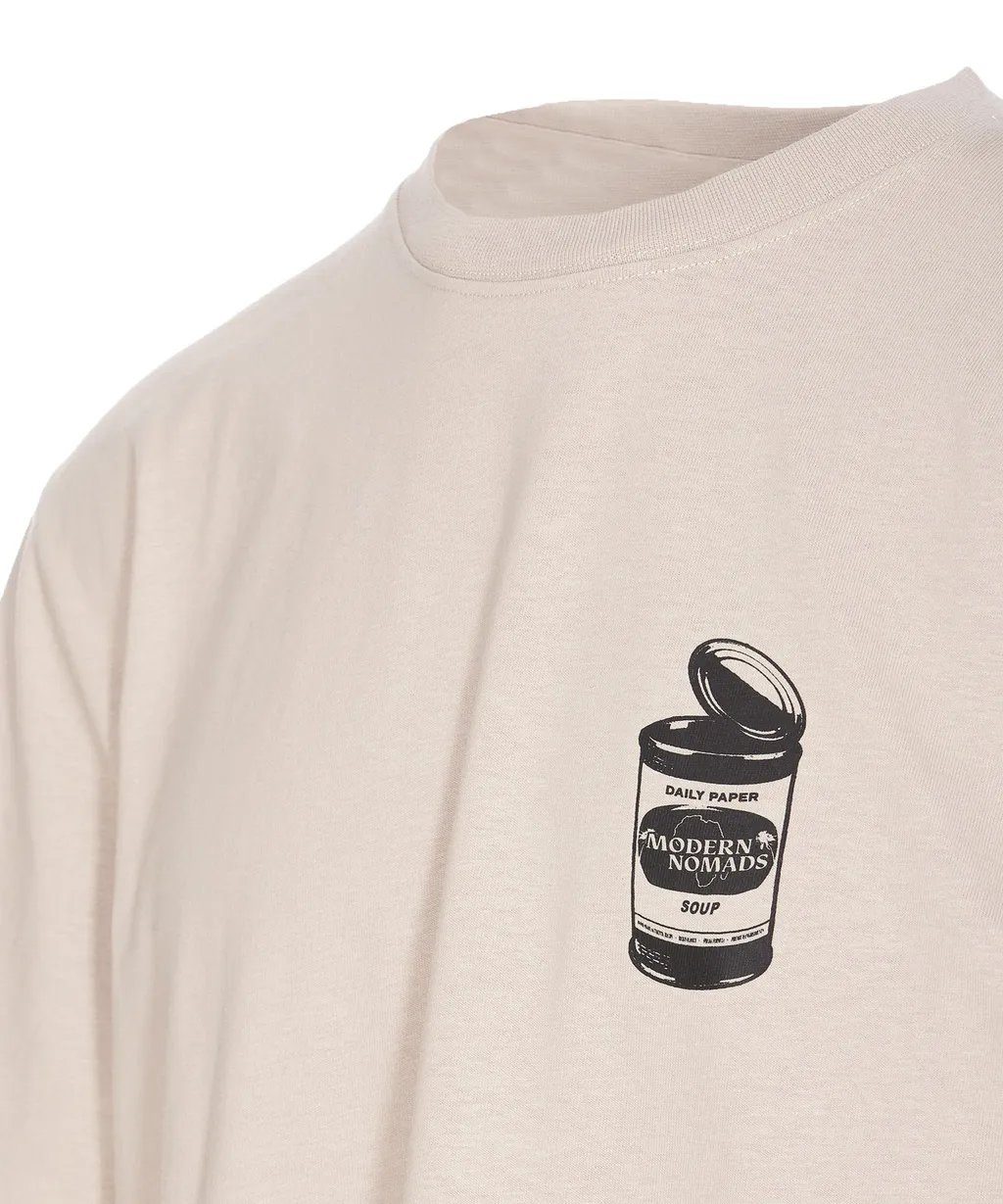 Daily Paper Soup Printed Crewneck T-Shirt