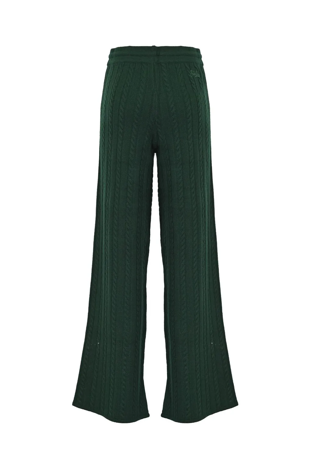Mc2 Saint Barth Dinard Cable-Knit Drawstring Trousers
