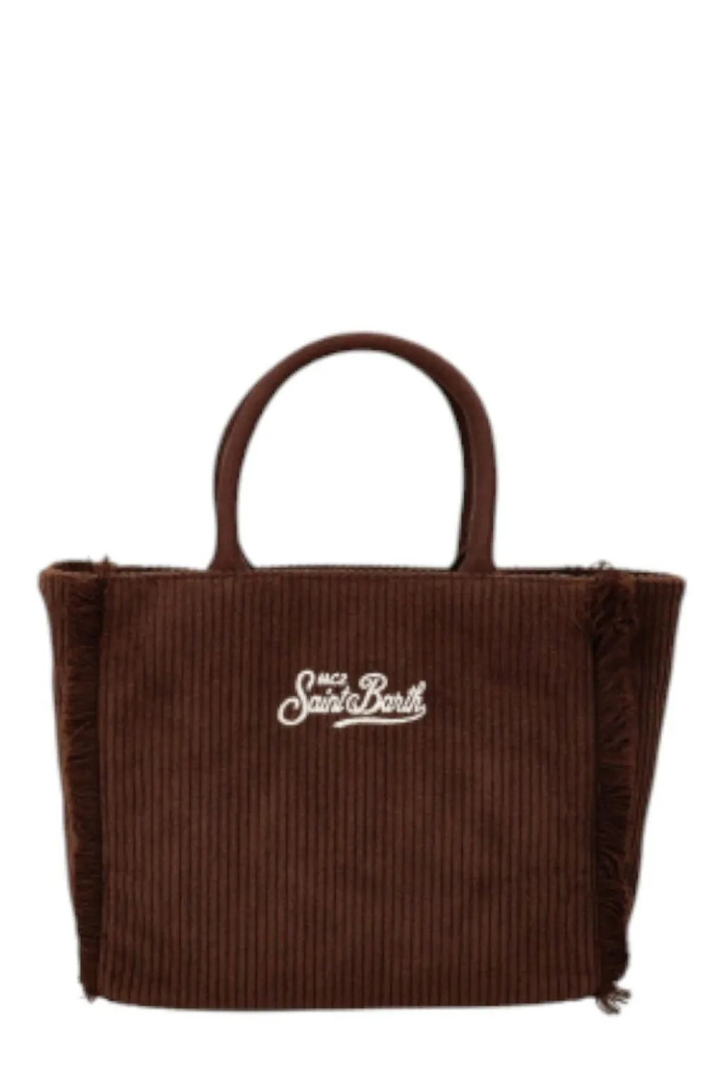Mc2 Saint Barth Corduroy Fringed Tote Bag