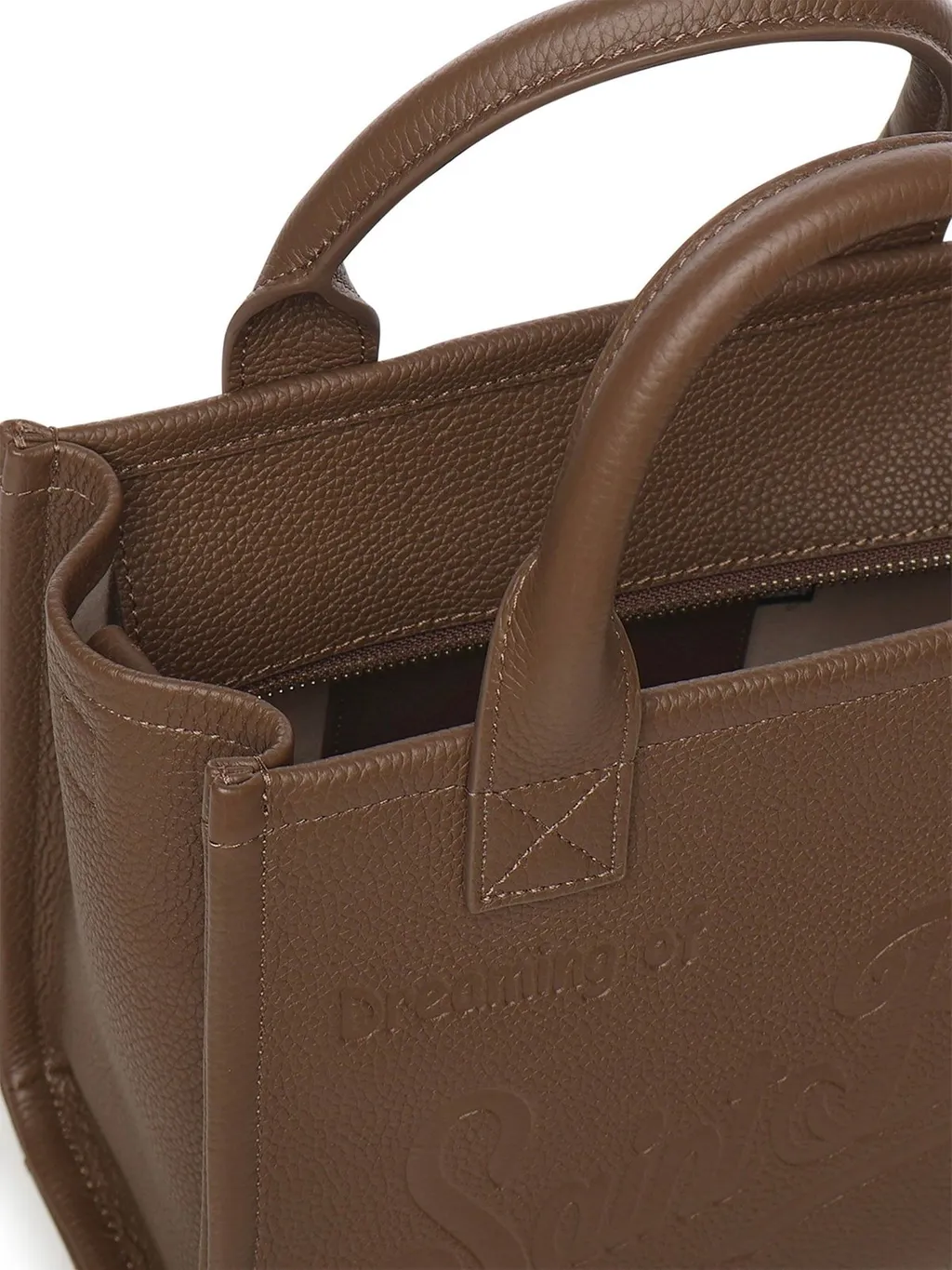 Mc2 Saint Barth Vanity Logo Embossed Midi Tote Bag