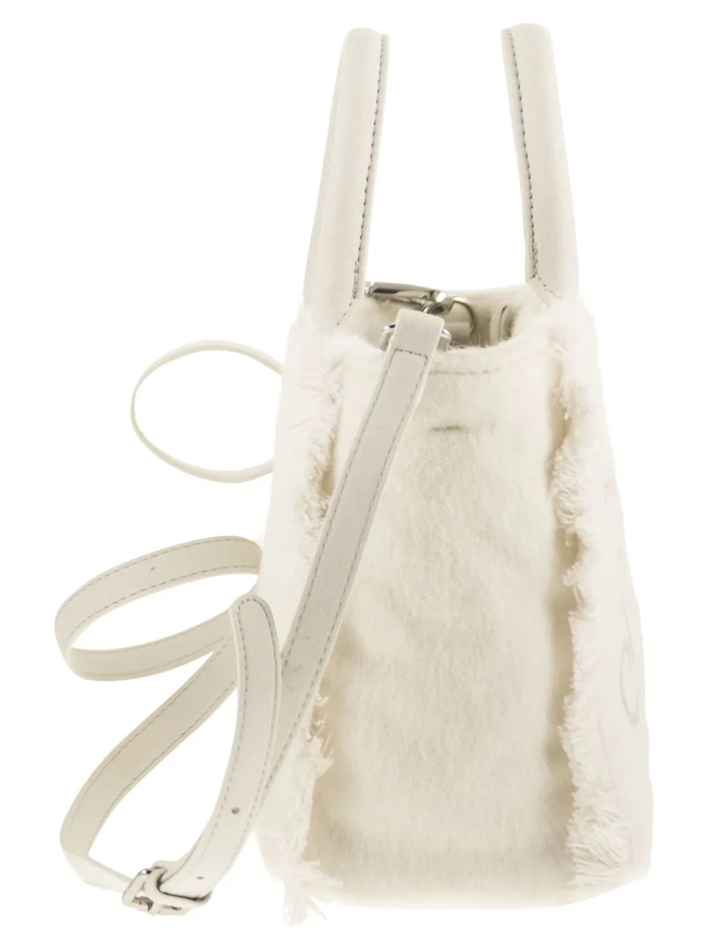 Mc2 Saint Barth Logo Embroidered Fringed Tote Bag