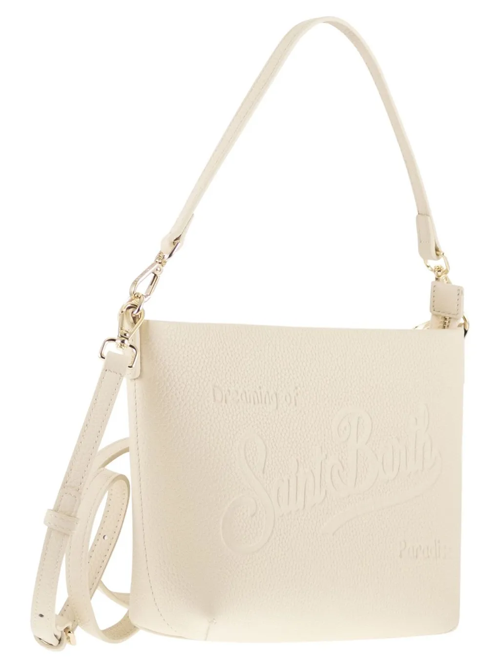Mc2 Saint Barth Aline Logo Embossed Shoulder Bag