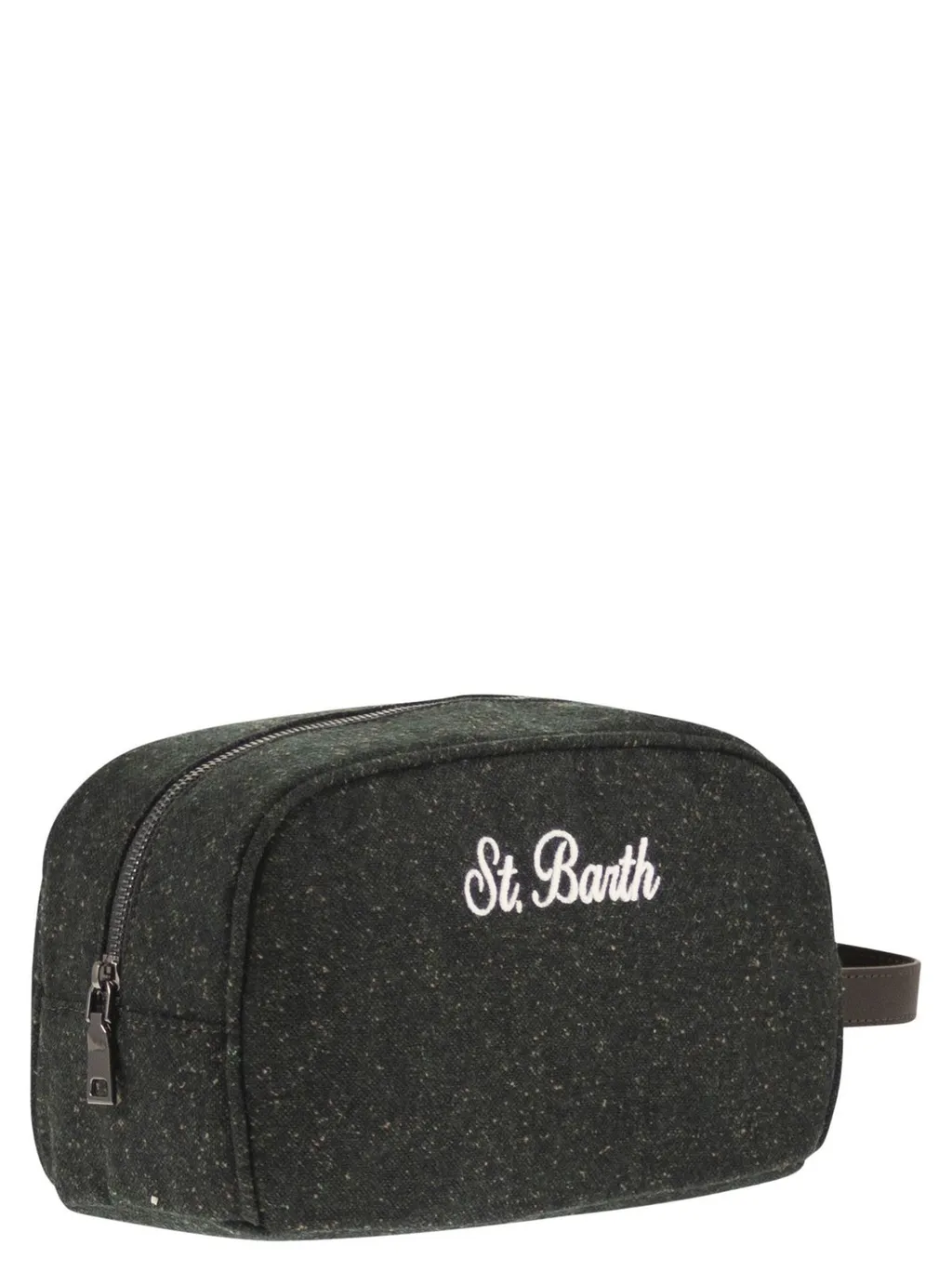 Mc2 Saint Barth Westwood Logo Embroidered Beauty Case