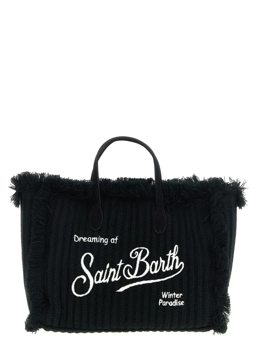 Mc2 Saint Barth Colette Fringed Knitted Handbag