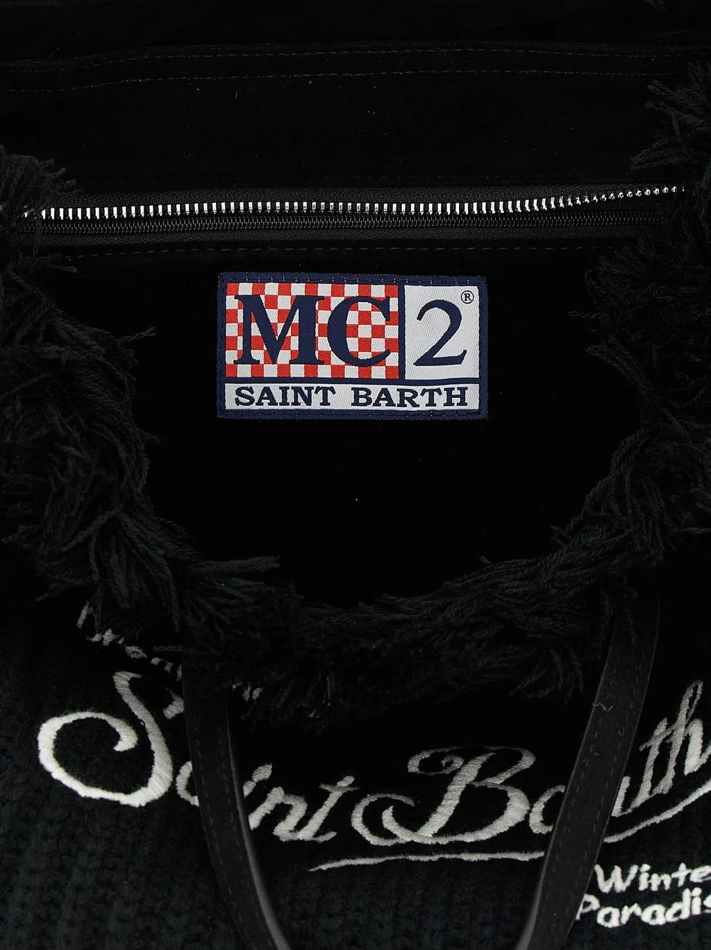 Mc2 Saint Barth Colette Fringed Knitted Handbag