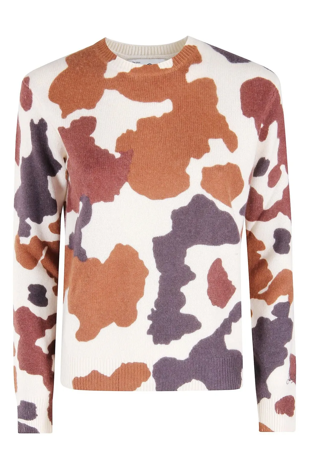 Mc2 Saint Barth Cow Print Knitted Jumper