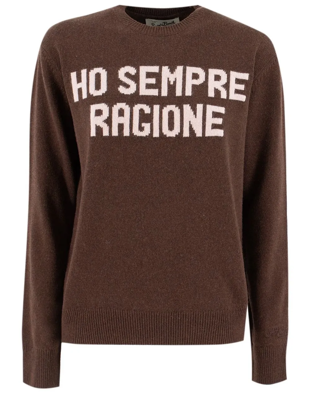 Mc2 Saint Barth Ho Sempre Ragione Intarsia Crewneck Jumper