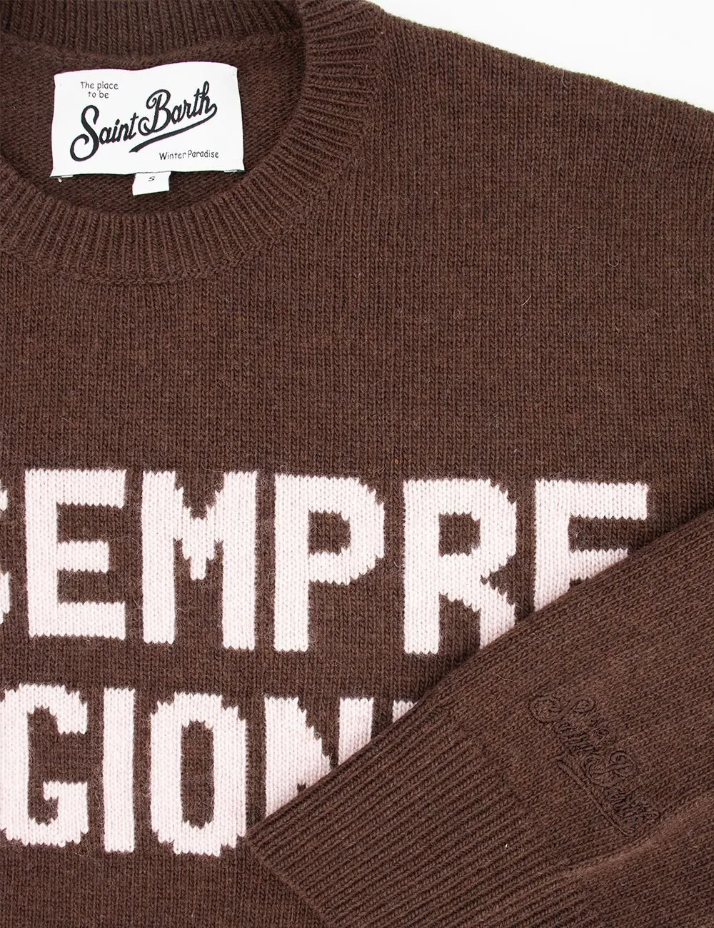 Mc2 Saint Barth Ho Sempre Ragione Intarsia Crewneck Jumper