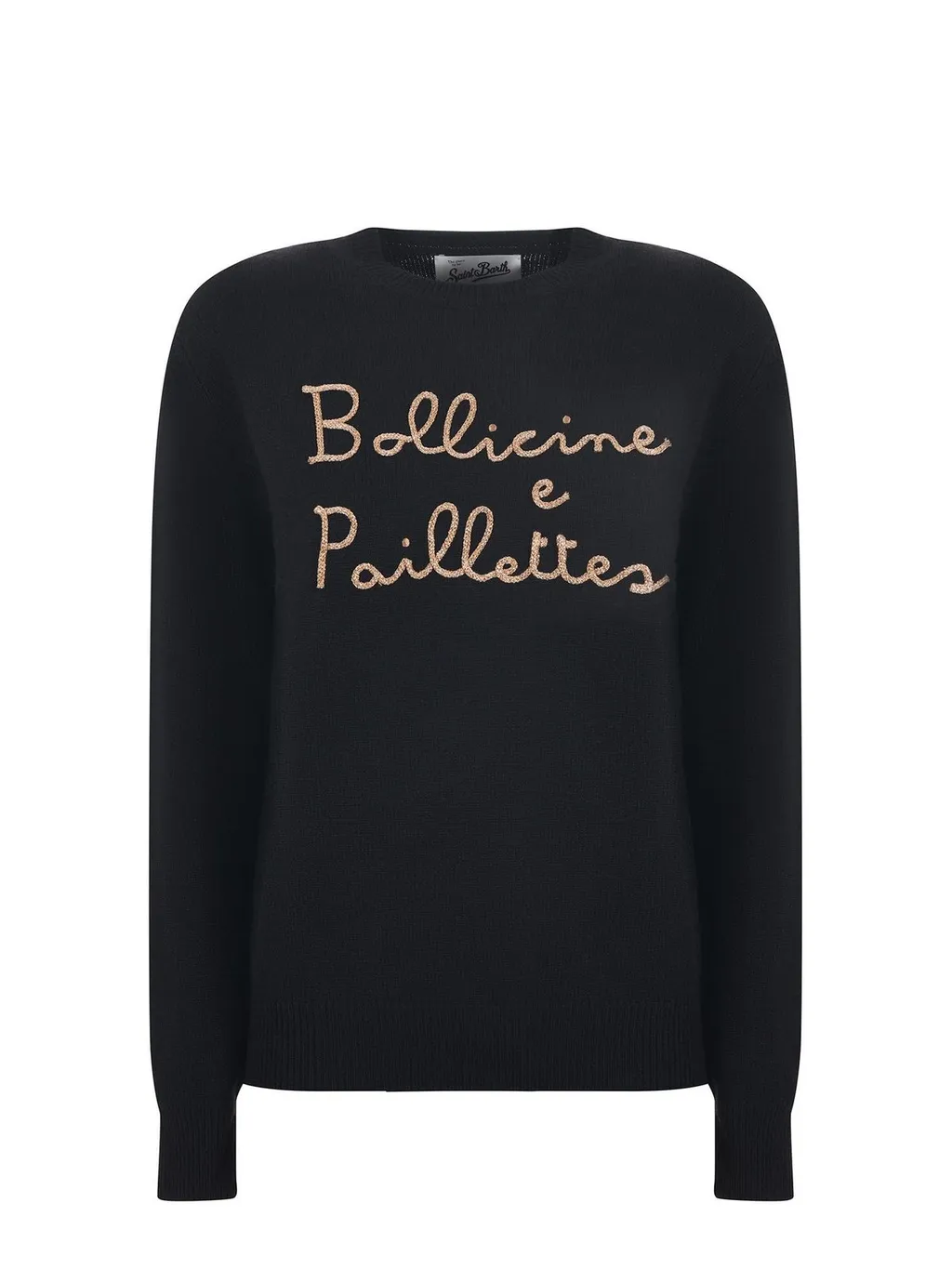 Mc2 Saint Barth New Queen Bollicine E Pailettes Embroidered Jumper