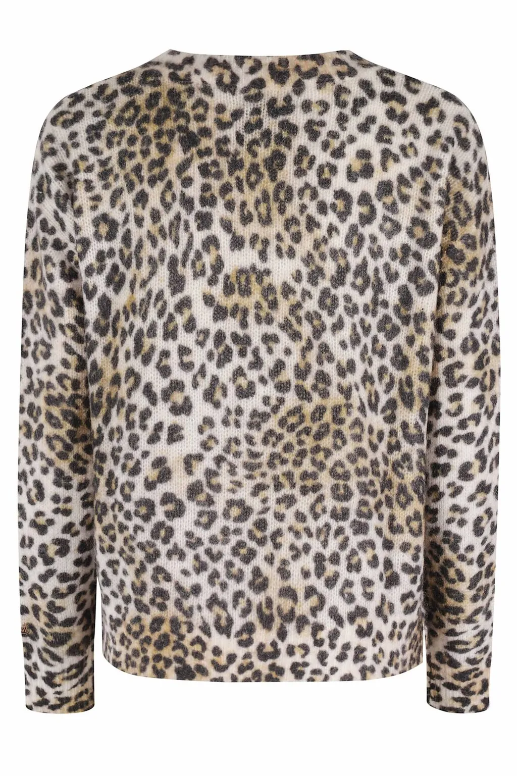 Mc2 Saint Barth Elara Leopard Printed V-Neck Jumper