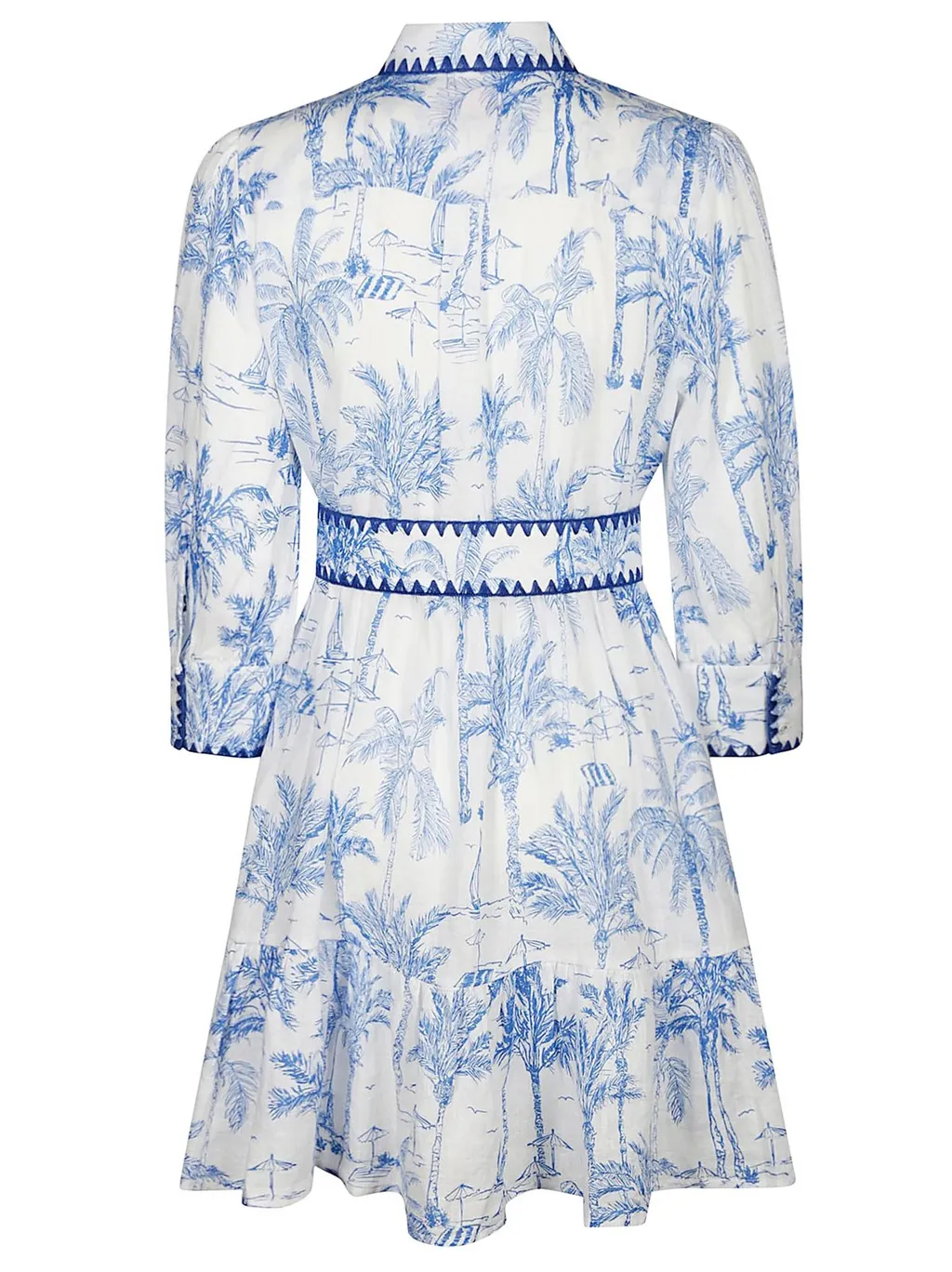 Mc2 Saint Barth All-Over Printed Belted Dress