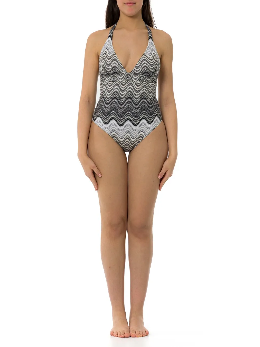 Mc2 Saint Barth Marylin Raschel Wavy One-Piece Swimsuit