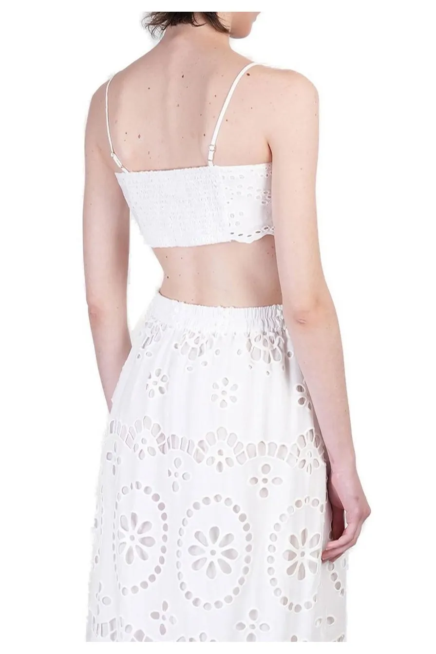 Mc2 Saint Barth Florida Sangallo Lace Top