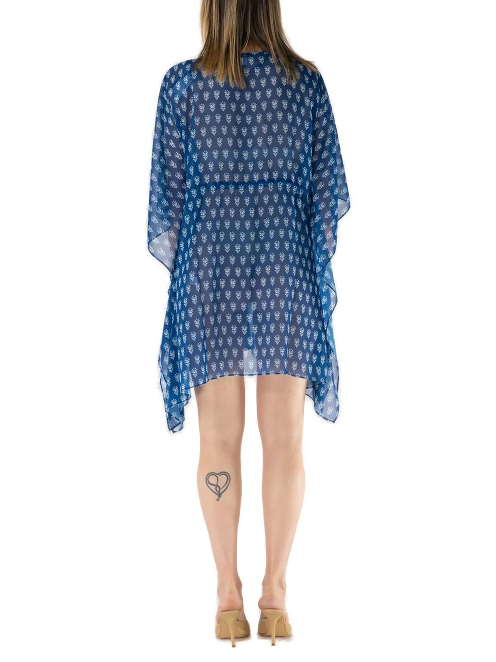 Mc2 Saint Barth Iria Floral Printed Poncho