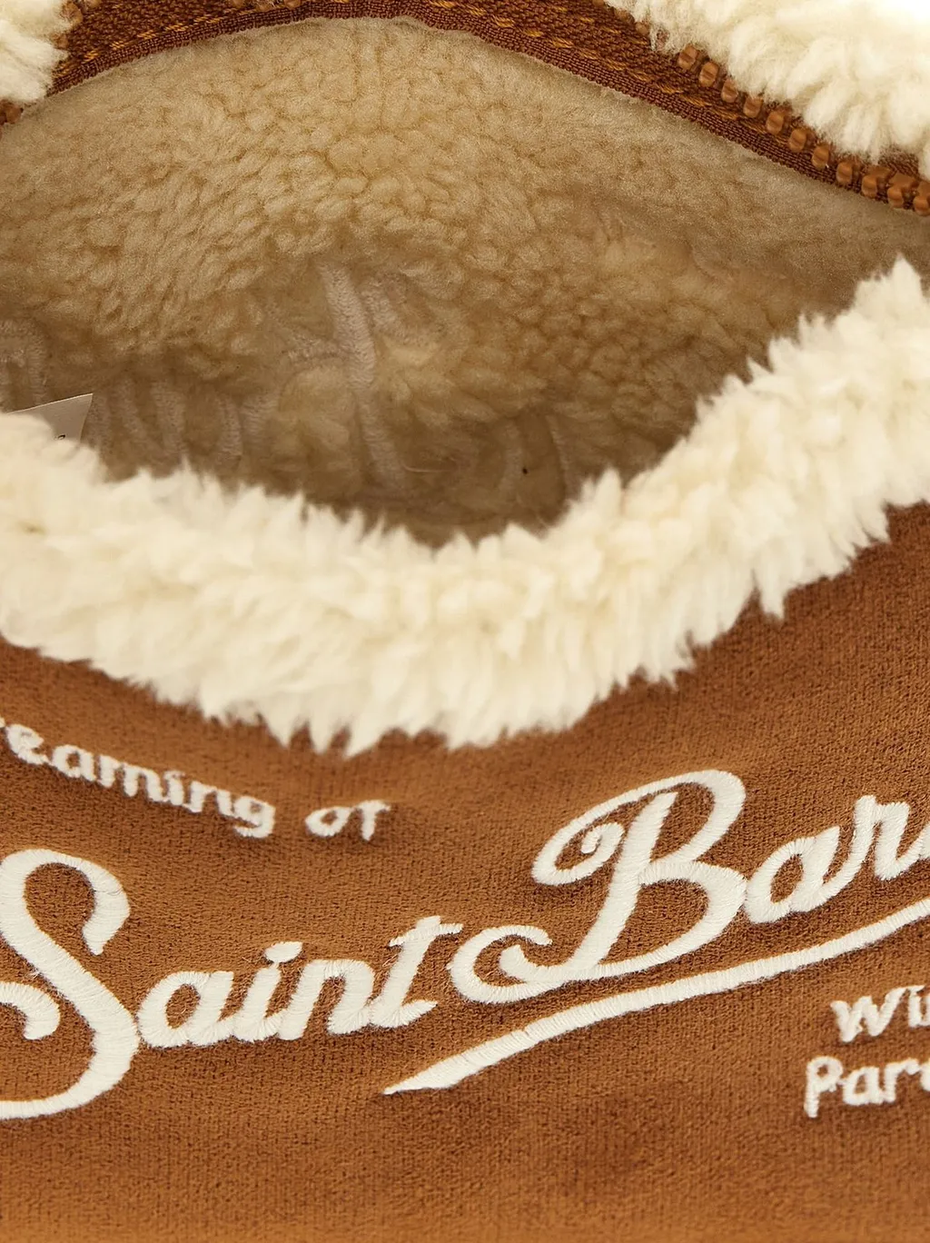 Mc2 Saint Barth Aline Shearling Clutch Bag