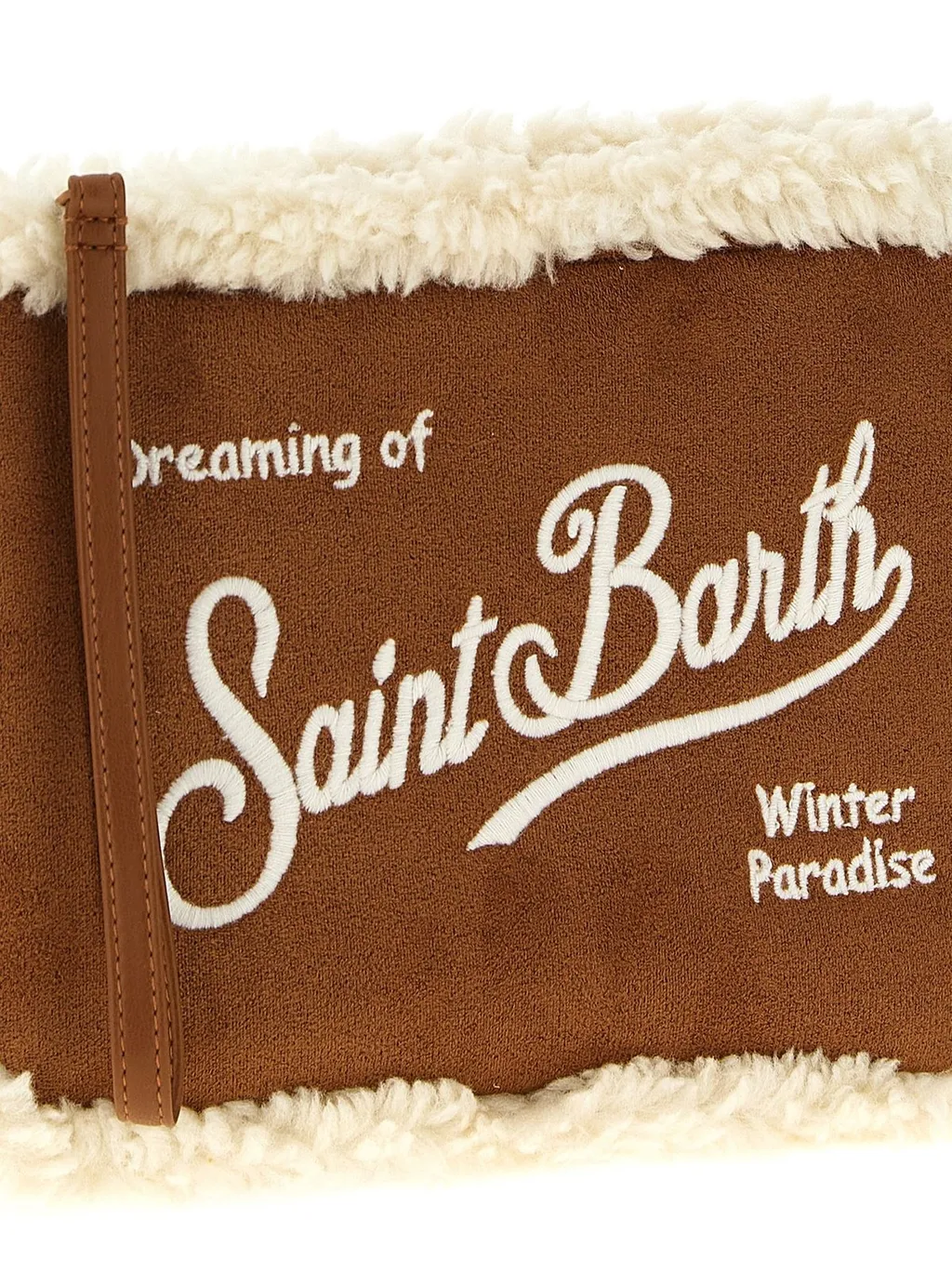 Mc2 Saint Barth Aline Shearling Clutch Bag