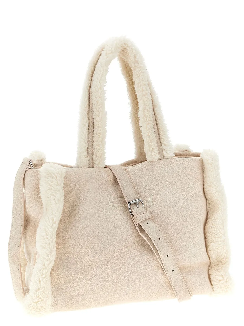 Mc2 Saint Barth Colette Shearling Tote Bag