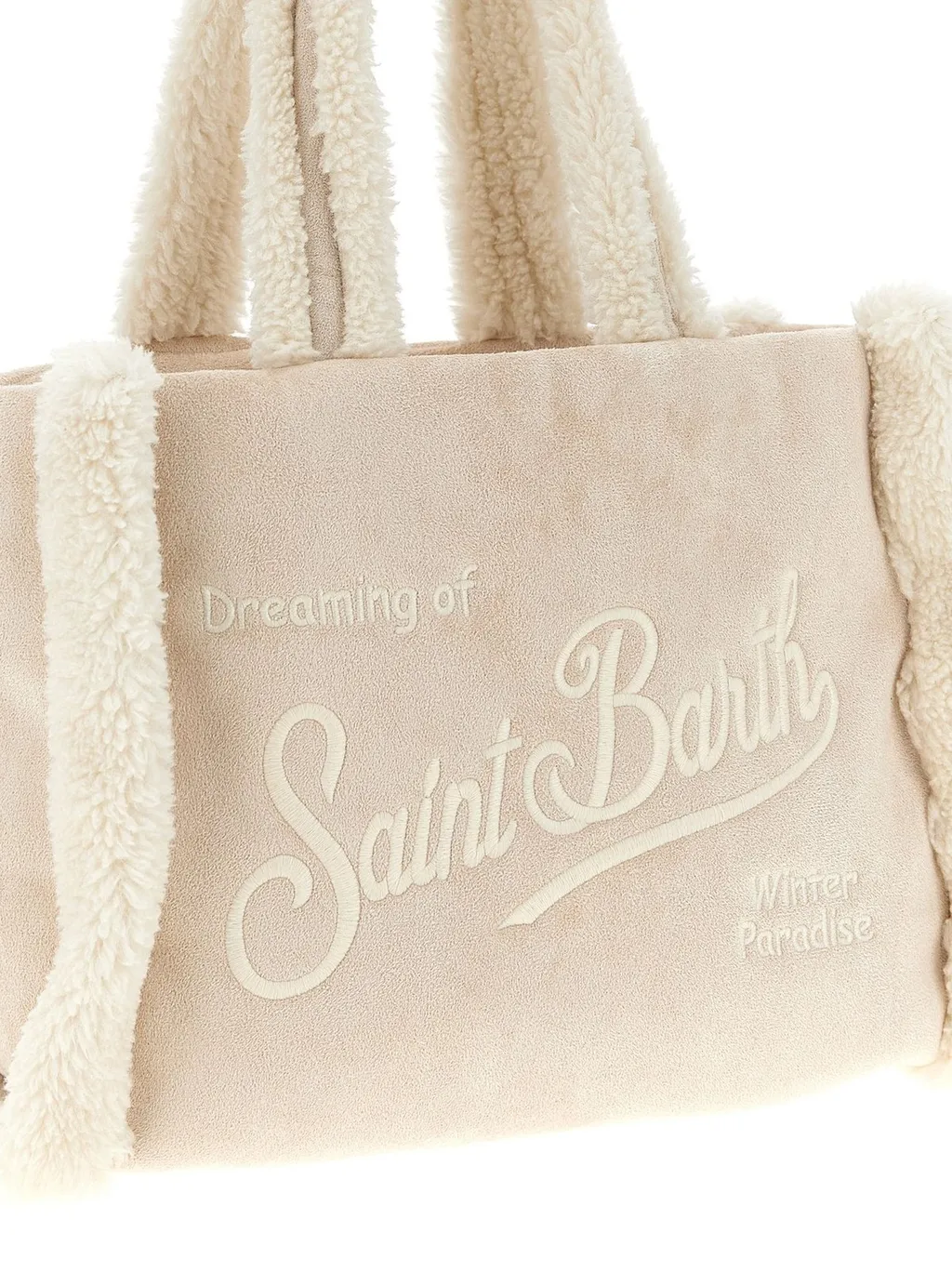 Mc2 Saint Barth Colette Shearling Tote Bag