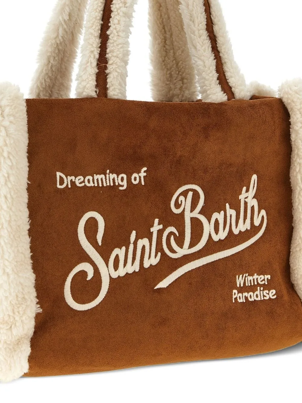 Mc2 Saint Barth Colette Shearling Tote Bag