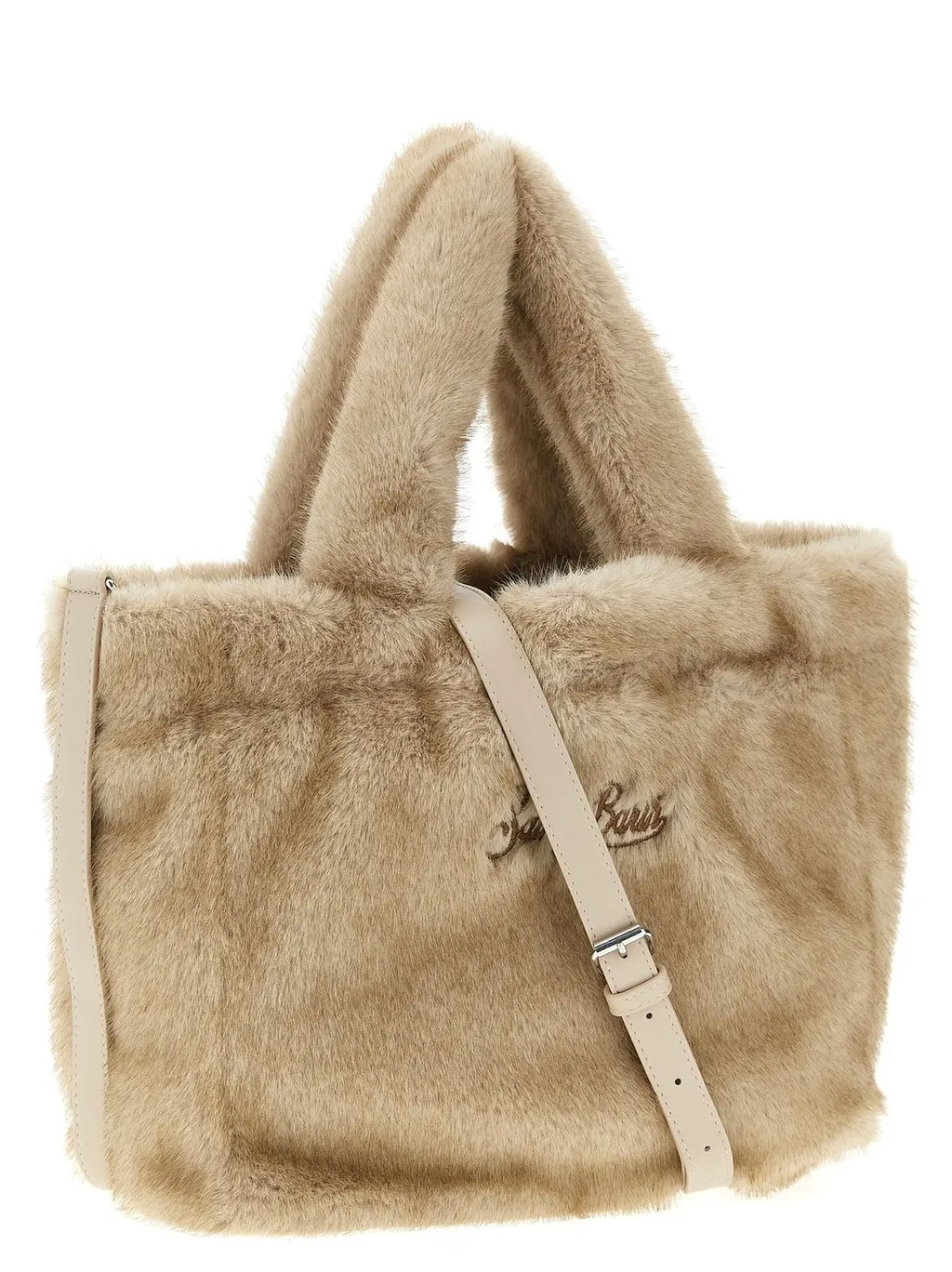 Mc2 Saint Barth Colette Shearling-Effect Tote Bag