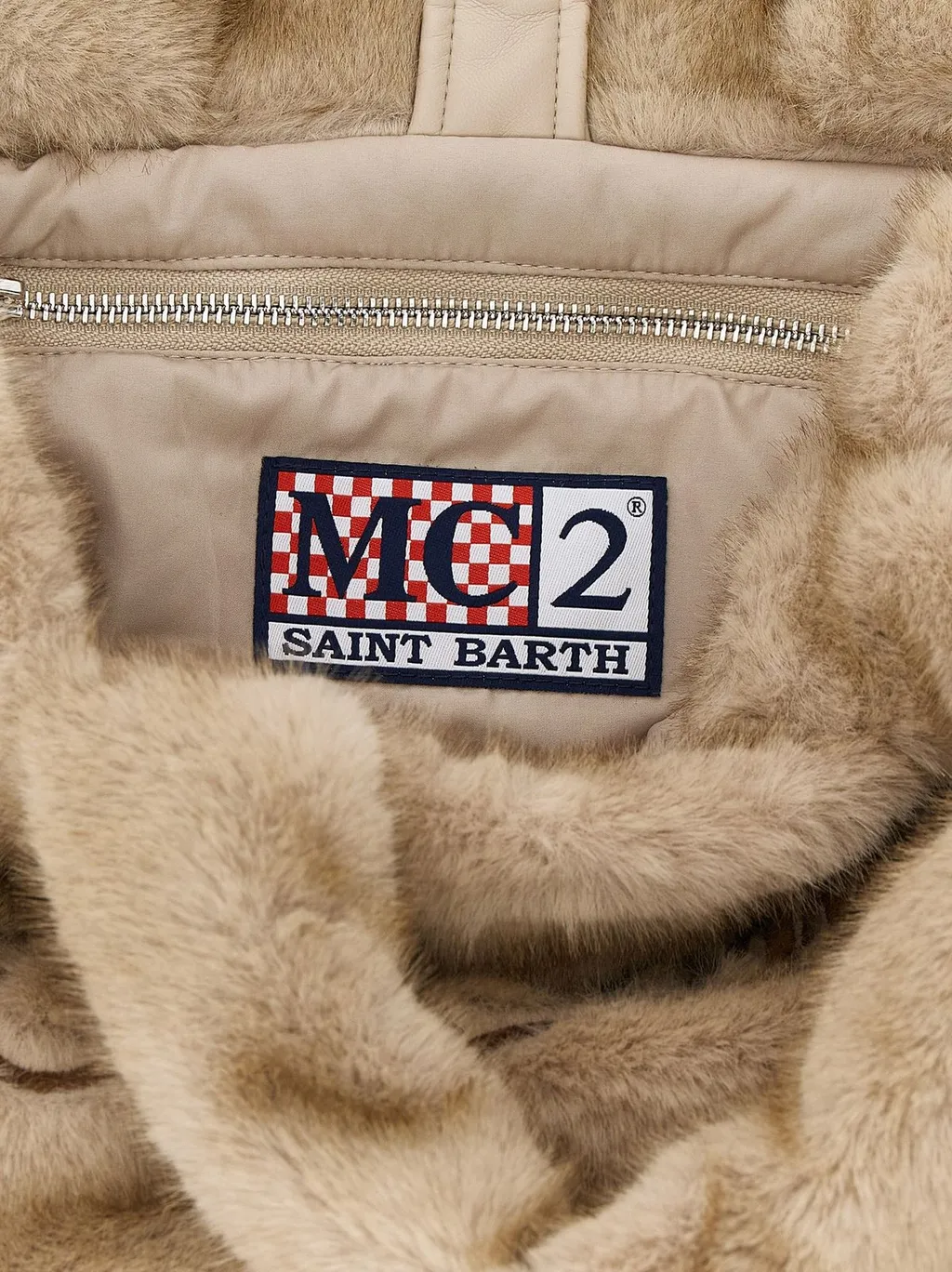 Mc2 Saint Barth Colette Shearling-Effect Tote Bag
