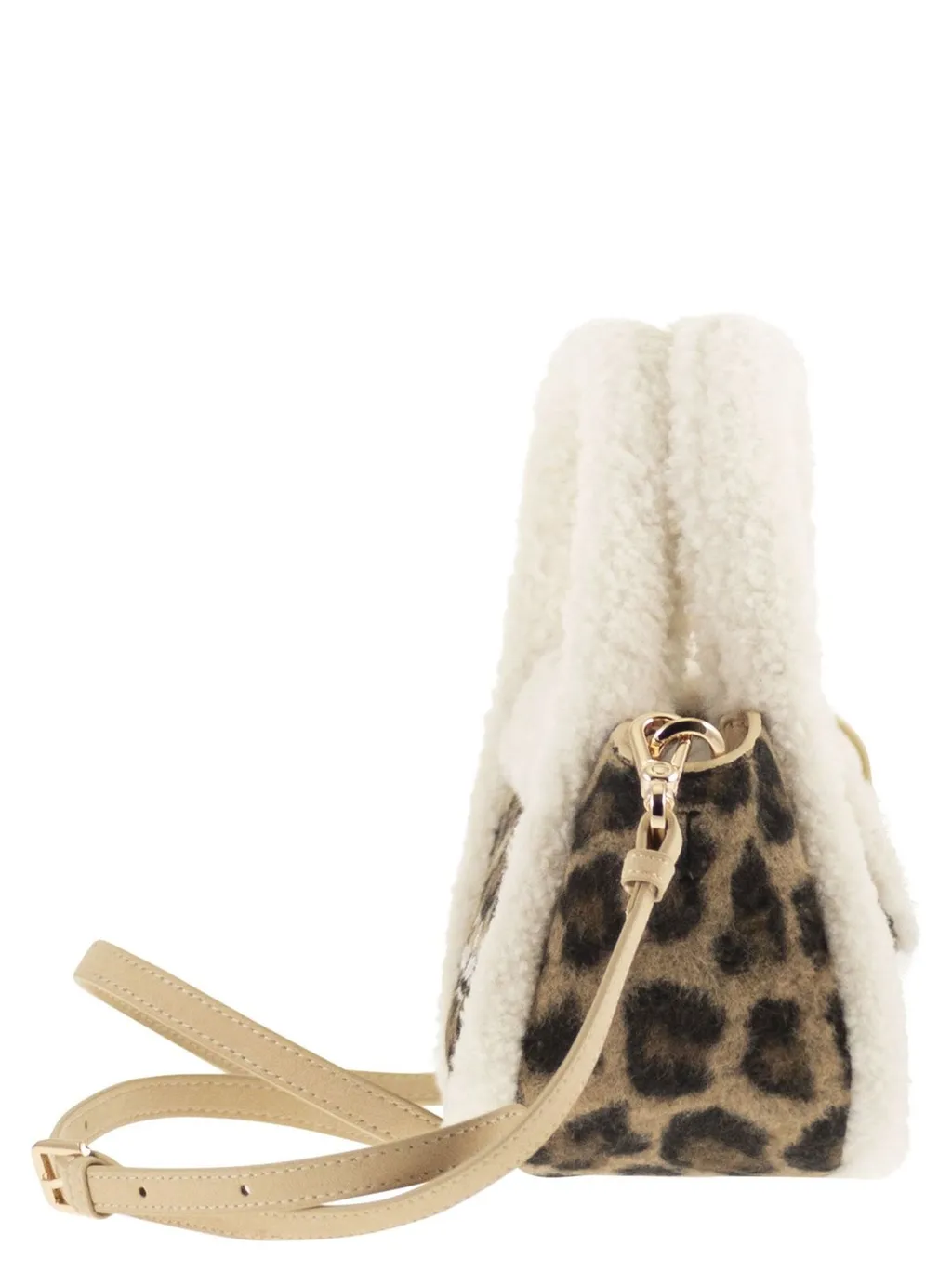 Mc2 Saint Barth Gilda Mini Shearling Tote Bag