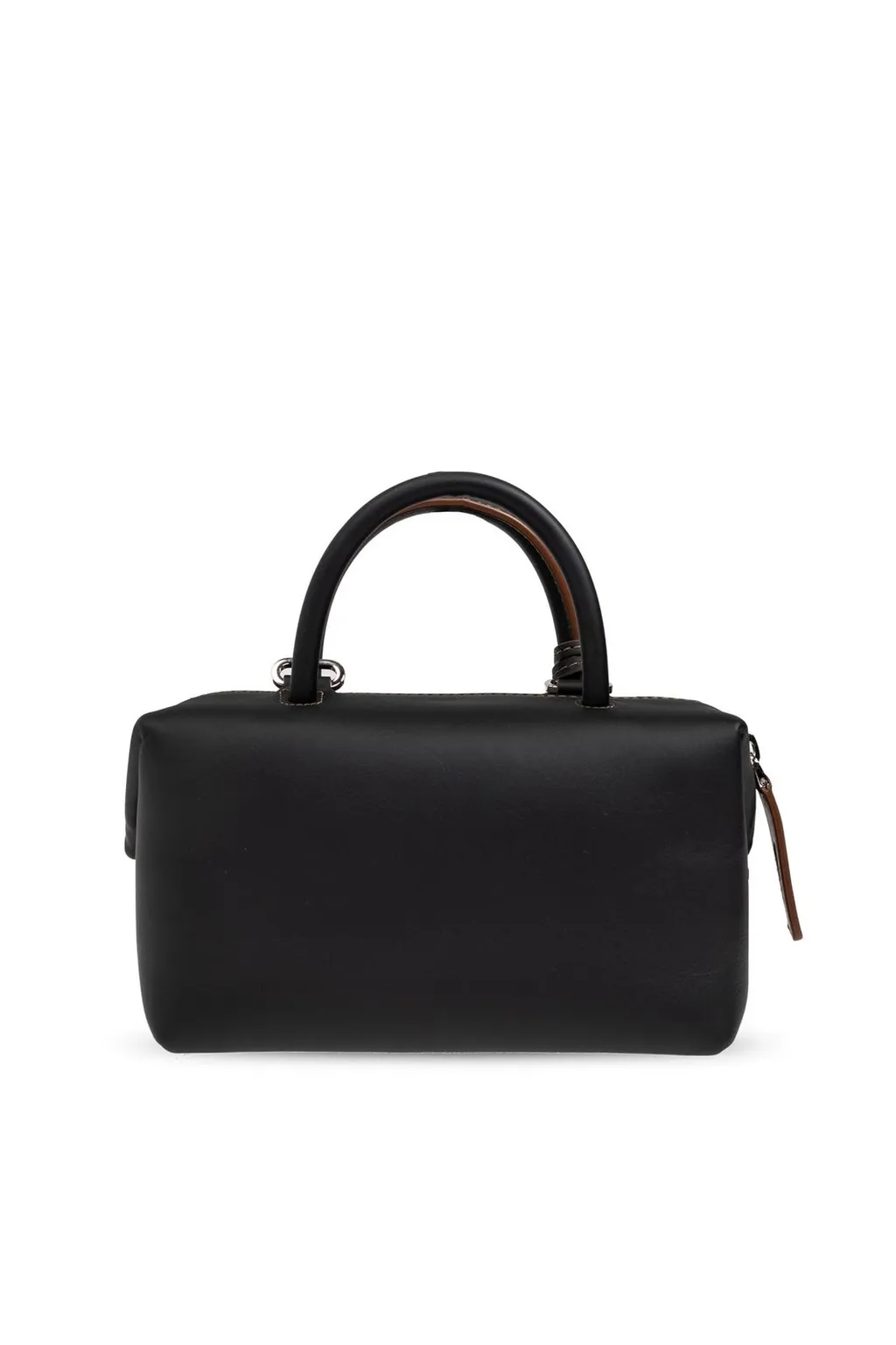 Max Mara Logo Printed Zip-Up Top Handle Bag