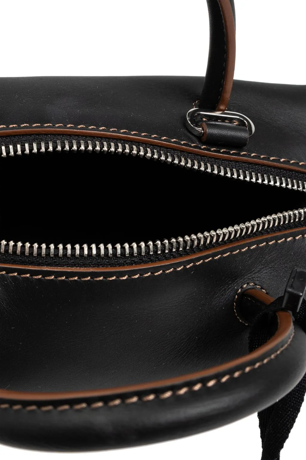 Max Mara Logo Printed Zip-Up Top Handle Bag