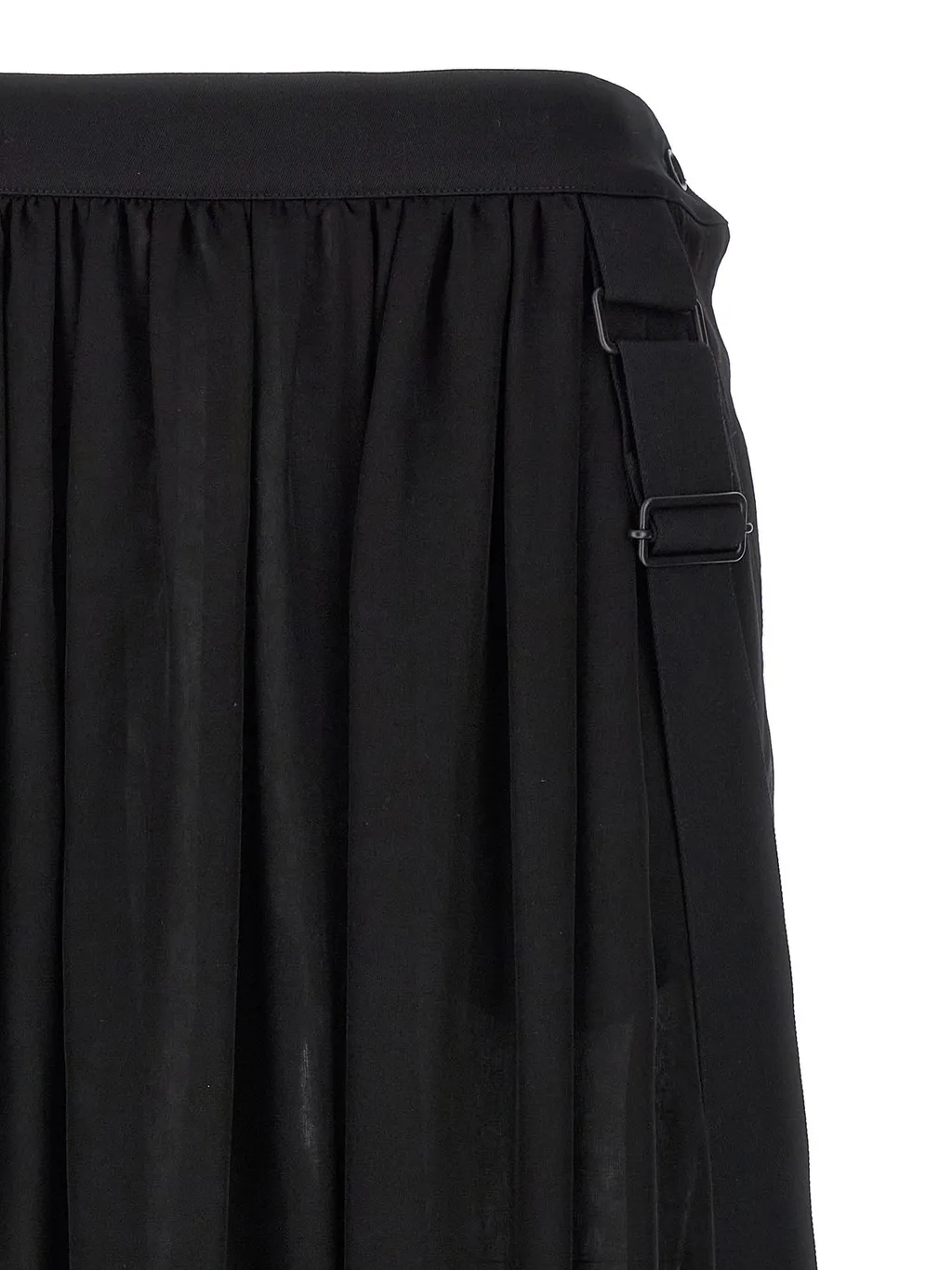 Max Mara High Waist Buckle Detailed Skirt