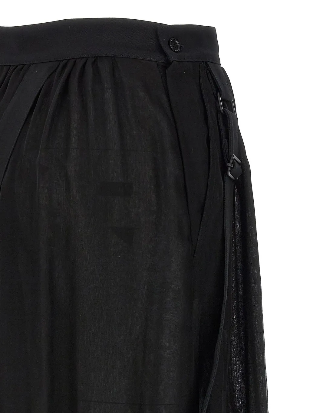 Max Mara High Waist Buckle Detailed Skirt