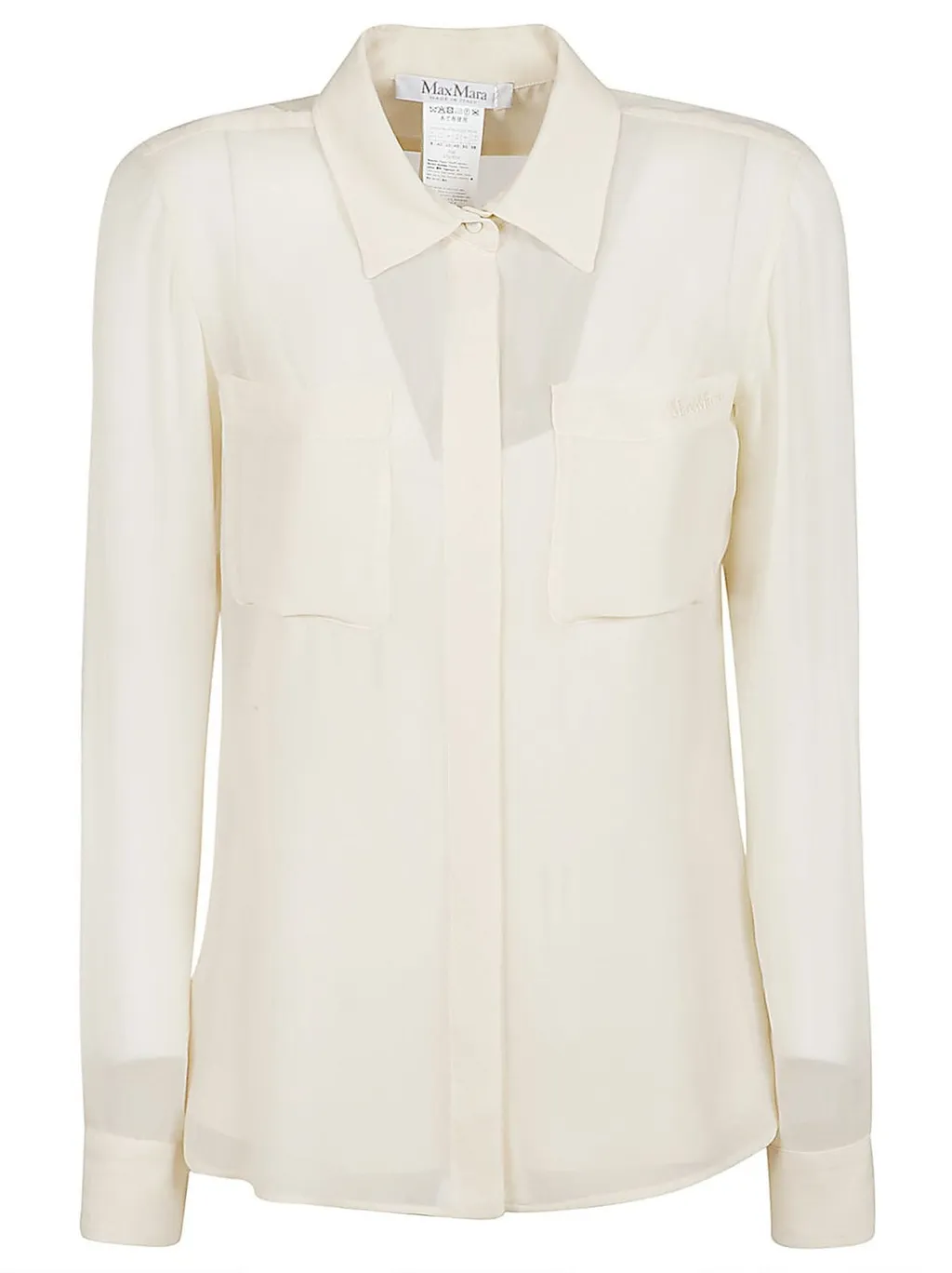 Max Mara Georgette Tunic Sleeves Shirt