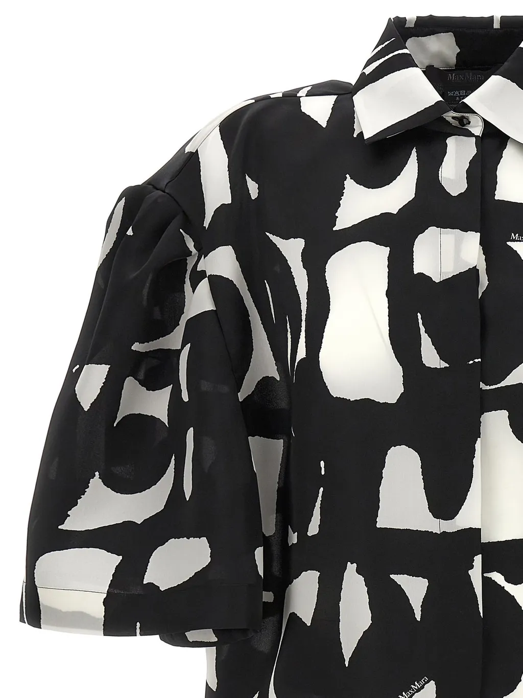 Max Mara Carella Collared Short-Sleeve Shirt