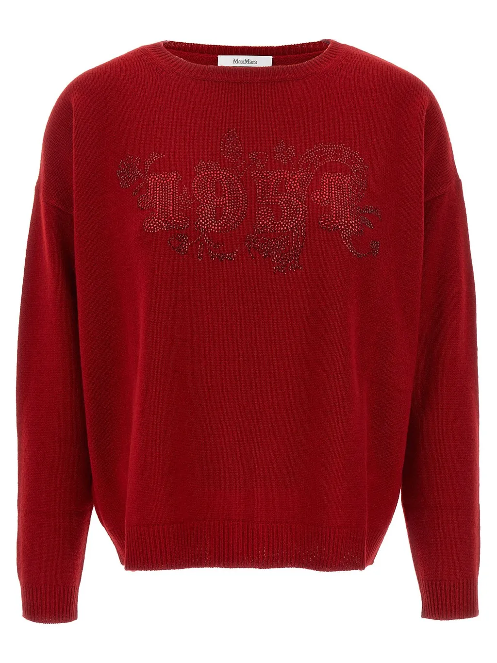 Max Mara Logo Embellished Knitted Jumper