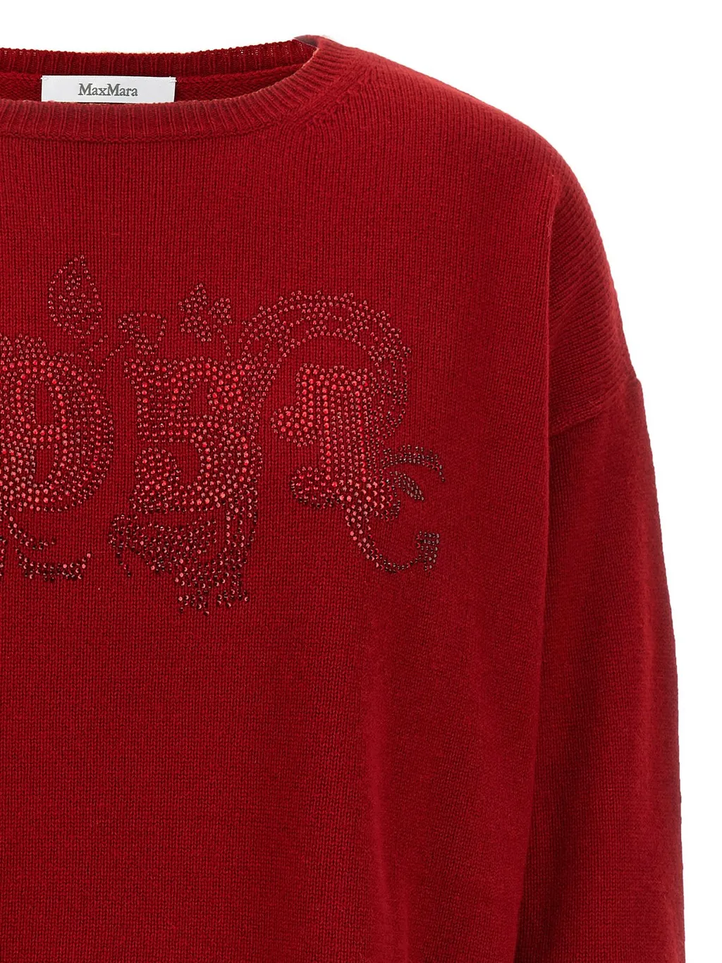 Max Mara Logo Embellished Knitted Jumper