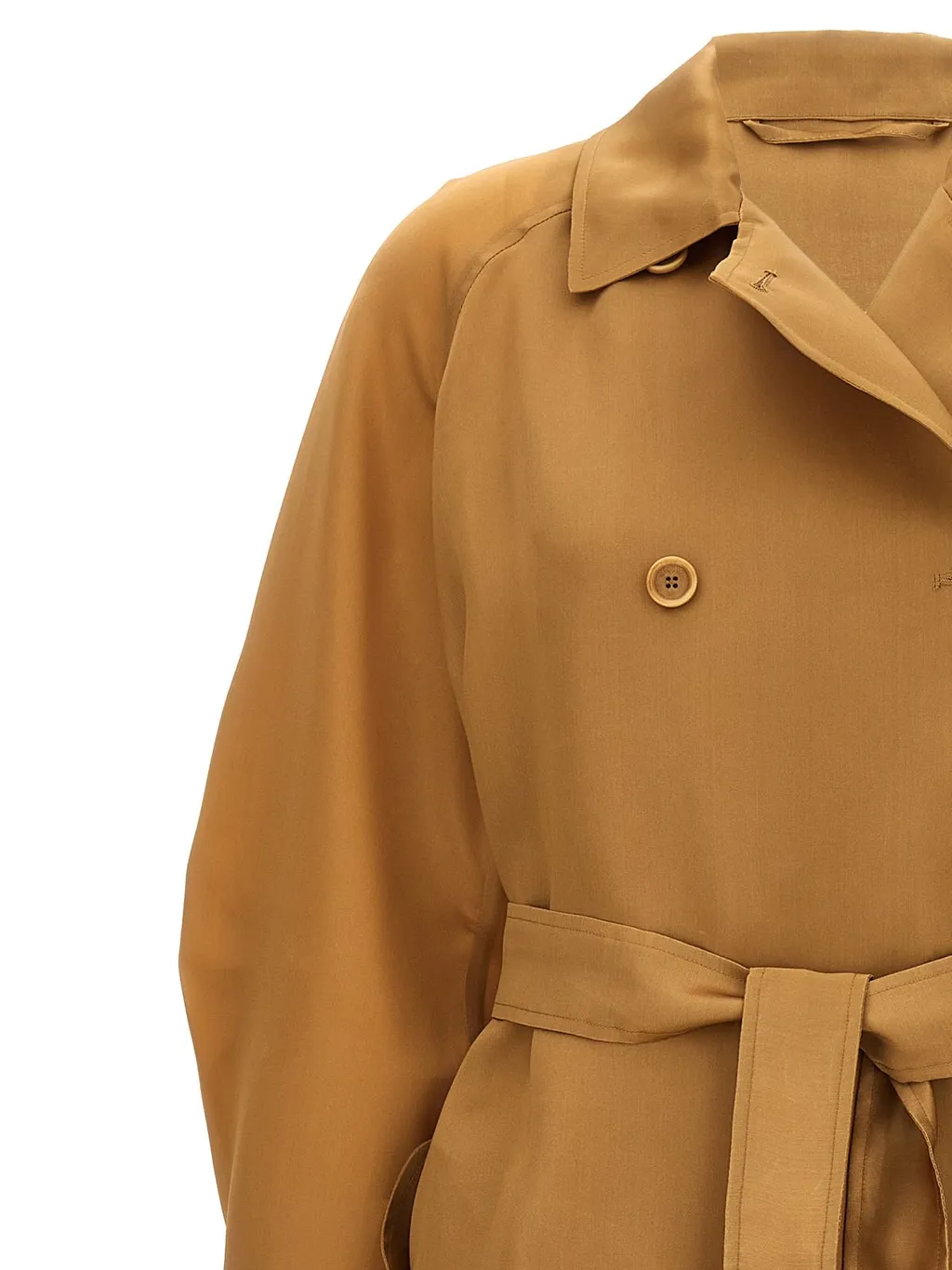 Max Mara Sacco Belted Button-Up Trench Coat