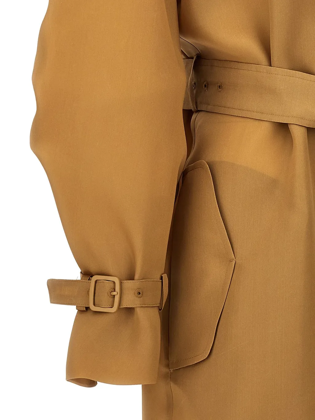 Max Mara Sacco Belted Button-Up Trench Coat