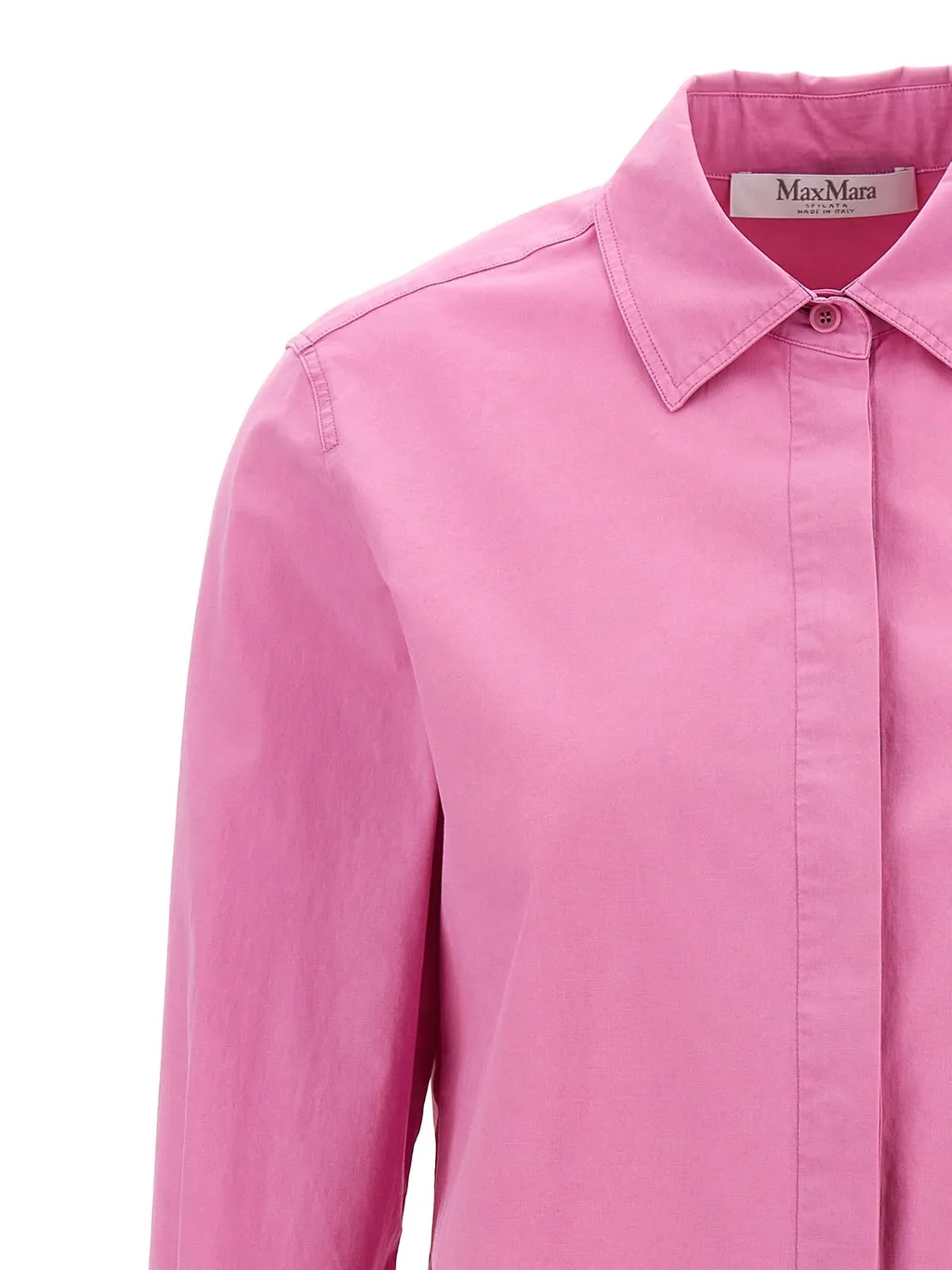 Max Mara Francia Collared Long-Sleeve Shirt
