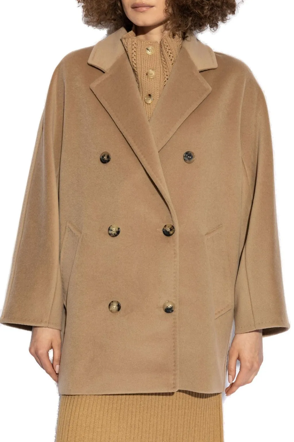 Max Mara Double-Breasted Long-Sleeved Coat