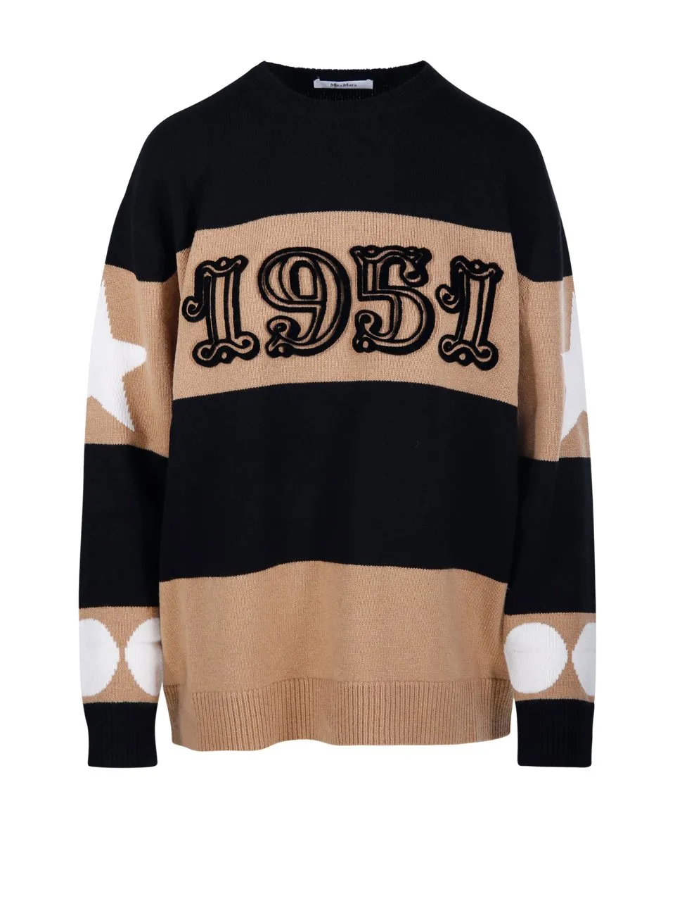 Max Mara Dirce Star Patterned Crewneck Jumper