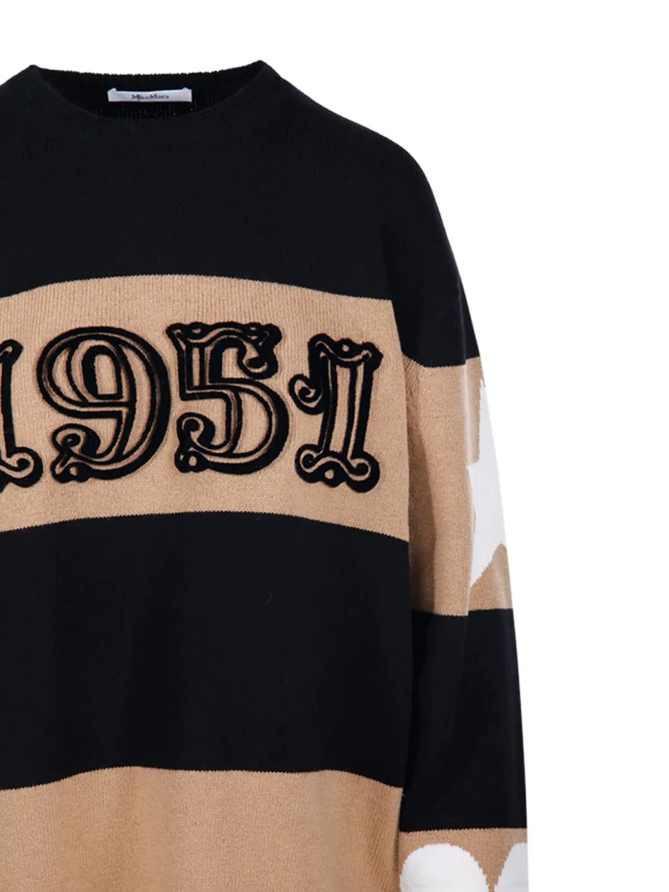 Max Mara Dirce Star Patterned Crewneck Jumper